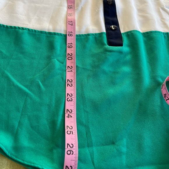 BCX - Light Weight Sheer - Partial Button-Down Blouse - Size Med Top. $40NWT - Picture 11 of 13